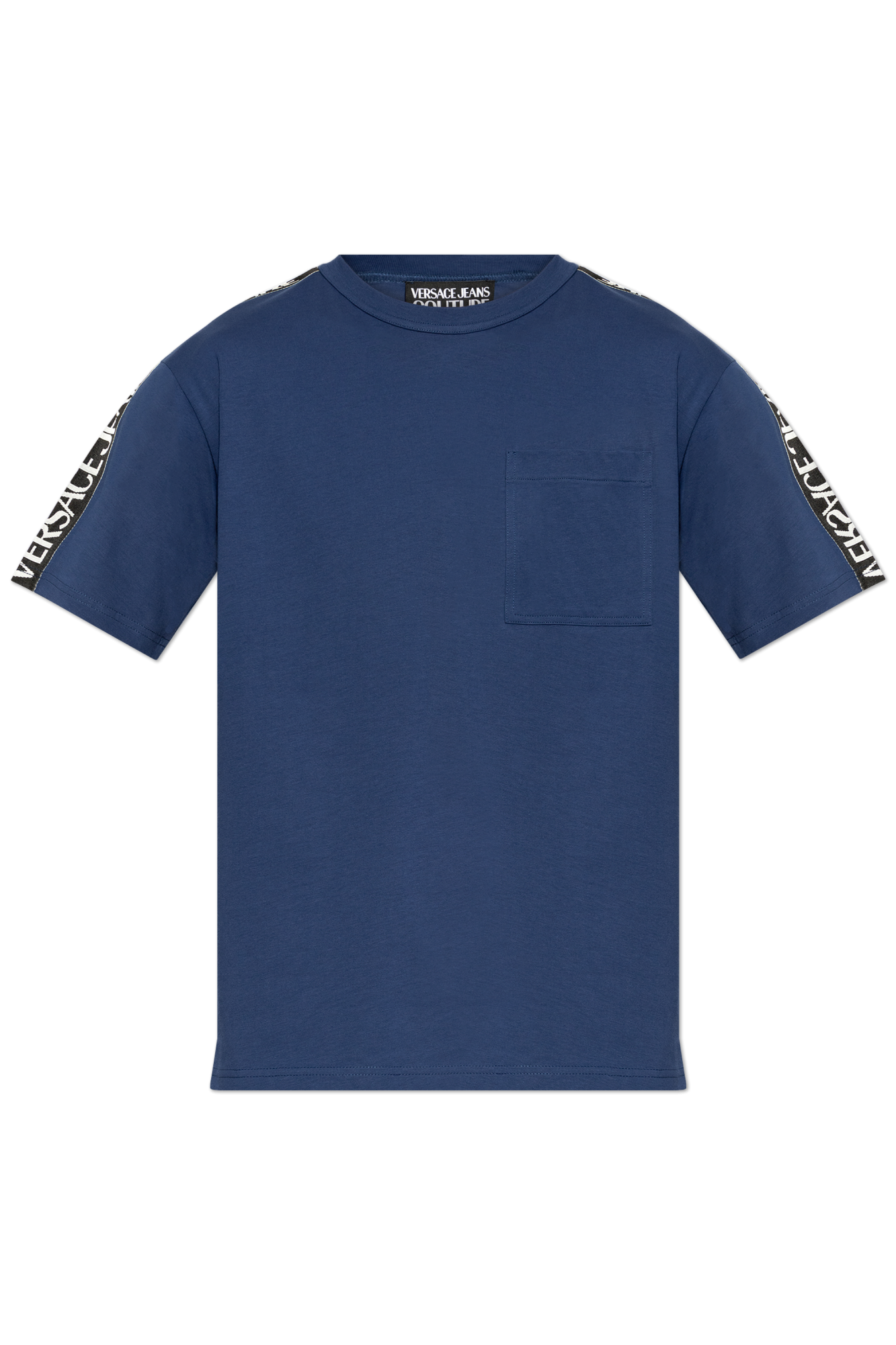 VERSACE JEANS COUTURE ネイビー Tシャツ XS Versace Jeans Couture t-shirt bawełniany męski kolor